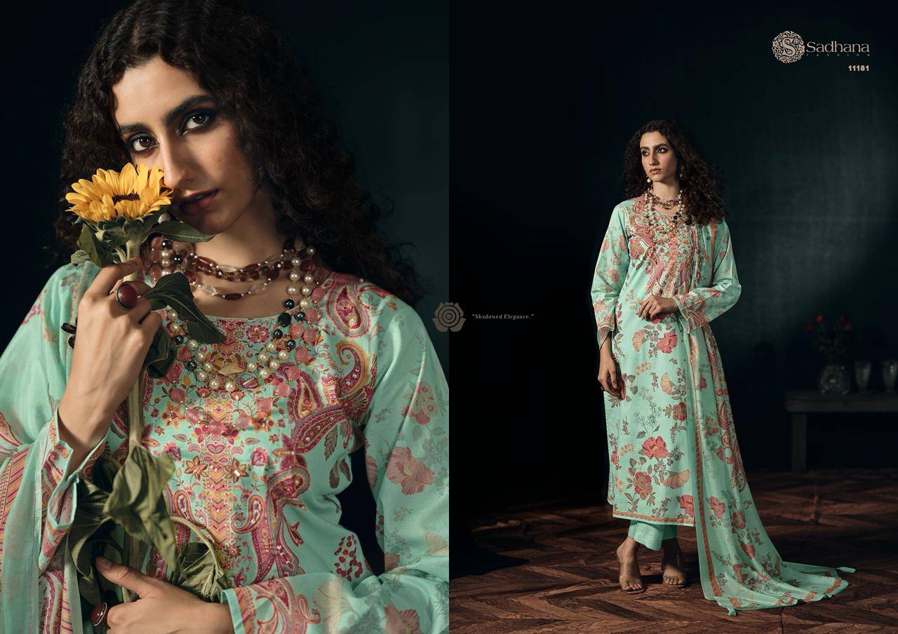 GULZAR By SADHANA FASHION 11179 To 11184 Series Stylish Beautiful Colourful PURE MILANZ COTTON Dresses At Wholesale Price